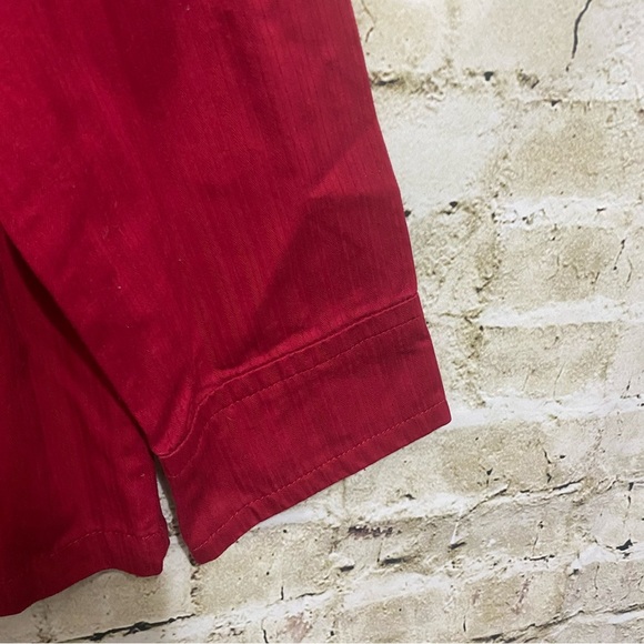 LAL Live A Little Red Textured 3/4 Sleeve Cotton Jacket Blazer - Picture 3 of 5